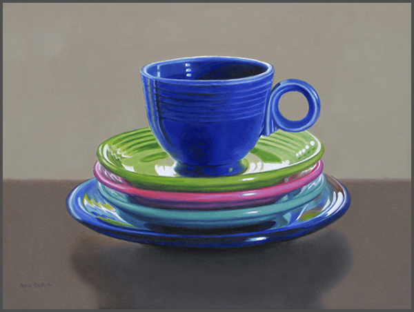 Fiesta Cup With Plates - Nance Danforth Paintings